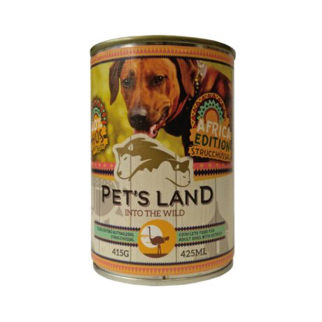Pet s Land Dog Konzerv Kutyáknak Strucchússal Africa Edition- 415g