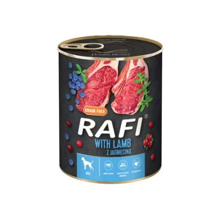 Rafi Adult konzerv - bárány vörös- és kék áfonyával 800g