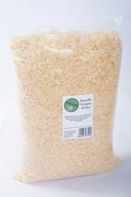 Prücsi Fenyőfa forgács 10 Liter
