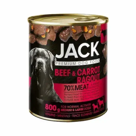 JACK kutya konzerv ragu marha-répa 800g