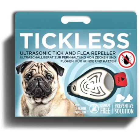 Tickless Pet - ultrahangos kullancs- és bolhariasztó kutyáknak bézs