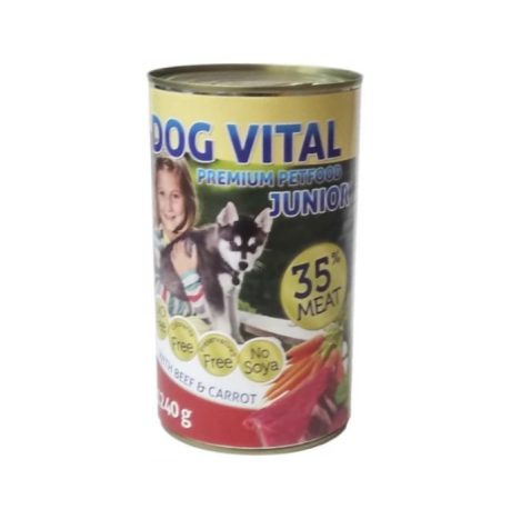Dog Vital Junior Beef & Carrot - marha és répa 1240 g