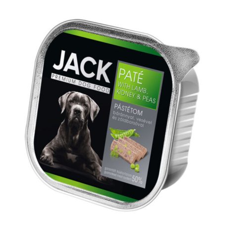 Jack Alutálkás Kutyaeledel Gabonamentes Bárány,Vese-Borsó Pástétom 150g