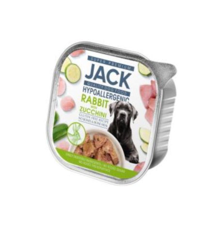 JACK kutya hipoallergén nyúlhús cukkini 150g