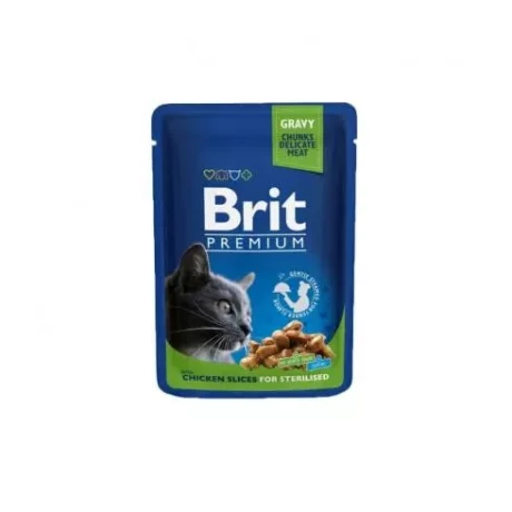 Brit Premium Cat Chicken Slices for Sterilised alutasakos 100g